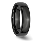 Chisel Black Ceramic 6mm Polished Band - CE-17A98682-5165
