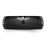 Chisel Black Ceramic 8mm Polished Band - CE-752AEFEB-6981