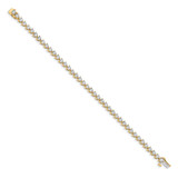 14k 2 carat Lab Grown Diamond VS/SI+ G+ 7.25 inch Fancy Tennis Bracelet - BM-8C79D67D-1073
