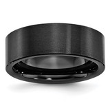 Chisel Black Ceramic Flat 8mm Brushed Band - CE-4F4621D5-3939