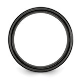 Chisel Black Titanium Polished with Grey Carbon Fiber Inlay 8.00mm Band - TB-44E8FB3B-4720