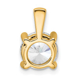 14k 2 carat Lab Grown Diamond VS/SI+ G+ Round Complete Four Prong Pendant