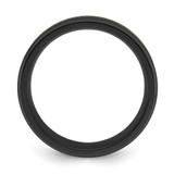 Chisel Black Zirconium Brushed and Polished Yellow IP-plated 8mm Band - ZC-F9F2A27C-9154