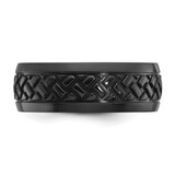 Chisel Black Zirconium Polished 8mm Grooved Band - ZC-4AEEC8F8-3510