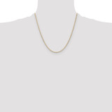 14k 2.0mm Tri-color Gold Pav‚ Valentino Chain - PV-11A7428A-9839