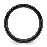 Chisel Black Zirconium Polished with Blue Imitation Opal Inlay 8.00mm Band - ZC-B339B7F8-1384