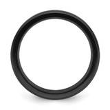 Chisel Black Zirconium Polished with Wood Inlay Center 8mm Band - ZC-A2DC75E5-1775