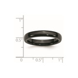 Chisel Ceramic Black 4mm Polished Band - CE-91C4BABC-8504