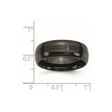 Chisel Ceramic Black 8mm Brushed and Polished Band - CE-4FA5CDBF-6522