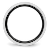 Chisel Ceramic Black and White 6mm Polished Band - CE-ED4EBC2D-1372