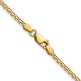 14k 2.2mm Lightweight Flat Bismark Chain - HL-16DCD8D4-7807