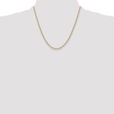 14k 2.2mm Lightweight Flat Bismark Chain - HL-308037BA-4444