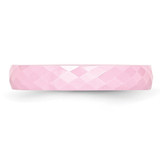 Chisel Ceramic Pink 4mm Faceted Polished Band - CE-782835A0-5825
