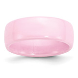 Chisel Ceramic Pink 8mm Polished Band - CE-7451818A-5811