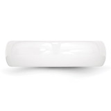 Chisel Ceramic White 6mm Polished Band - CE-7276DF56-2752