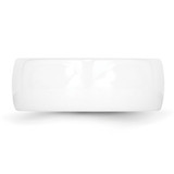 Chisel Ceramic White 8mm Polished Band - CE-C1C18F3D-5163