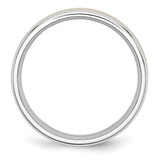 Chisel Cobalt 14k Gold Inlay Satin and Polished 6mm Band - CC-D0C2EFD1-7670