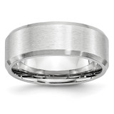 Chisel Cobalt Beveled Edge Satin 8mm Band - CC-AFBA3B11-5091