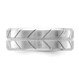 Chisel Cobalt Brushed and Polished Beveled 8mm Band - CC-2BEB7832-6699