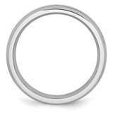 Chisel Cobalt Polished and Satin Grooved 6mm Band - CC-F3F4BAA7-7328