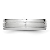 Chisel Cobalt Polished and Satin Grooved 6mm Band - CC-FDC5A29E-6061