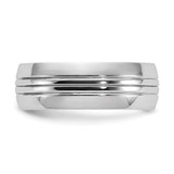 Chisel Cobalt Polished Grooved 8mm Band - CC-532BDEC7-8587