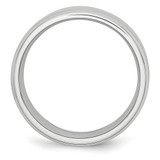 Chisel Cobalt Satin and Polished Beveled Edge 8mm Band - CC-3FFA8848-7578