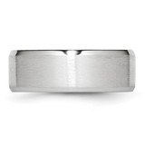 Chisel Cobalt Satin and Polished Beveled Edge 8mm Band - CC-440DD420-1734