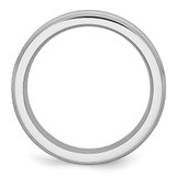 Chisel Cobalt Satin and Polished Ridged Edge 6mm Band - CC-EC5D872B-8978