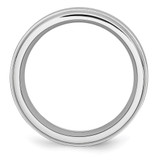 Chisel Cobalt Satin and Polished Ridged Edge 8mm Band - CC-C8471E91-4918