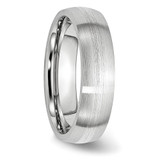 Chisel Cobalt Sterling Silver Inlay Satin 6mm Band - CC-3C97F52A-2650