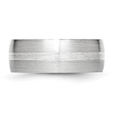 Chisel Cobalt Sterling Silver Inlay Satin 8mm Band - CC-285A7774-8600