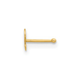 14K 20 Gauge Polished Female Symbol Nose Stud