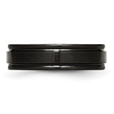 Chisel Stainless Steel 6mm Black IP-plated Brushed Center with Polished Edges Band - SR-08061AC9-6852