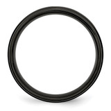 Chisel Stainless Steel 6mm Black IP-plated Brushed Center with Polished Edges Band - SR-8BB520AF-7489