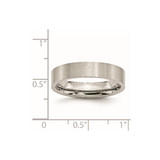 Chisel Stainless Steel Brushed 5mm Flat Band - SR-9E2297DD-2569
