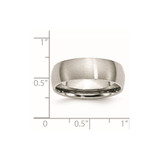 Chisel Stainless Steel Brushed 7mm Half Round Band - SR-A0790B6E-3187