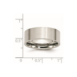Chisel Stainless Steel Brushed 8mm Flat Band - SR-37D80F5E-5078