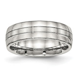 Chisel Stainless Steel Brushed and Polished 6.5mm Grooved Band - SR-9CDD8E13-3862