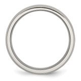 Chisel Stainless Steel Brushed and Polished 6mm Flat Beveled Edge Band - SR-CAFEA25D-2698