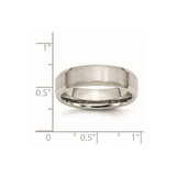 Chisel Stainless Steel Brushed and Polished 6mm Flat Beveled Edge Band - SR-FF05B633-9826