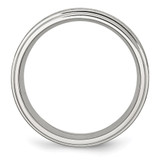 Chisel Stainless Steel Brushed and Polished 8mm Grooved Edge Band - SR-CE6BB0F7-7184