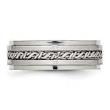 Chisel Stainless Steel Brushed and Polished Braided 7mm Band - SR-205CD9BA-7954