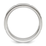 Chisel Stainless Steel Brushed and Polished Grooved 6mm Band - SR-D045686B-3369