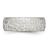 Chisel Stainless Steel Brushed and Polished Textured 8mm Band - SR-9C116027-9887