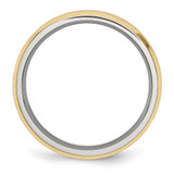 Chisel Stainless Steel Brushed and Polished Yellow IP-plated 5mm Beveled Edge Band - SR-146E7468-8925