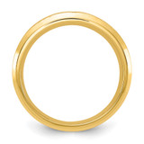 Chisel Stainless Steel Brushed and Polished Yellow IP-plated Diamond-cut Cross 8mm Tapered Band - SR-84B0393A-2737