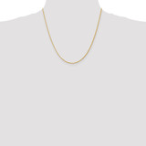 14K 20 inch 1.5mm Diamond-cut Parisian Wheat with Lobster Clasp Chain
