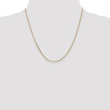 14K 20 inch 1.65mm Solid Diamond-cut Cable with Lobster Clasp Chain