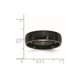 Chisel Stainless Steel Brushed Black IP-plated 6mm Band - SR-06A8272C-8239